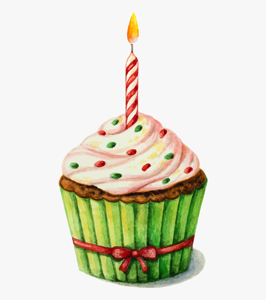 Birthday Cake Watercolor Painting Clip Art, Transparent Clipart
