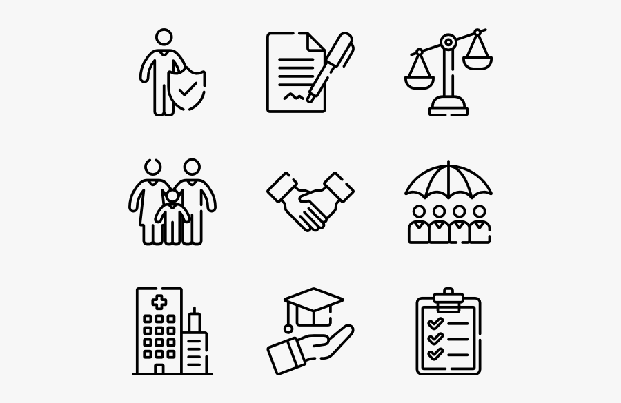 Clip Art Icons Insurance - Work Icon, Transparent Clipart