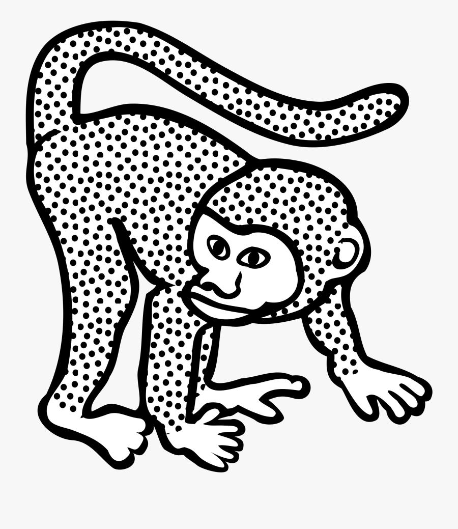 Emotion,art,monochrome Photography - Monkeyblack And White Clipart, Transparent Clipart