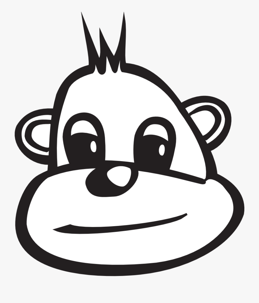 Monkey Head Coloring Sheets , Free Transparent Clipart - ClipartKey