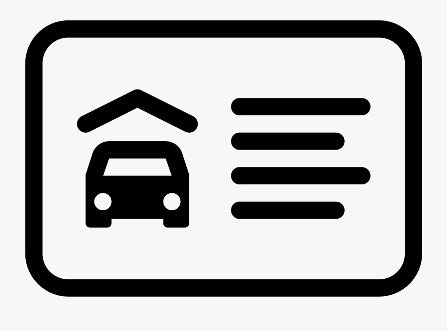 Car Insurance Card Icon, Transparent Clipart