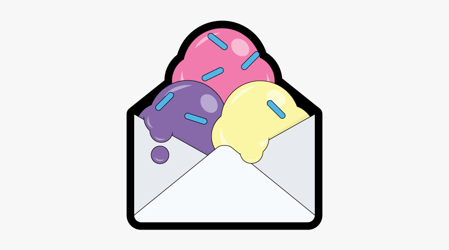 Email With Sprinkles Emailgeeks Sticker Envelope Sprinkles - Cartoon, Transparent Clipart