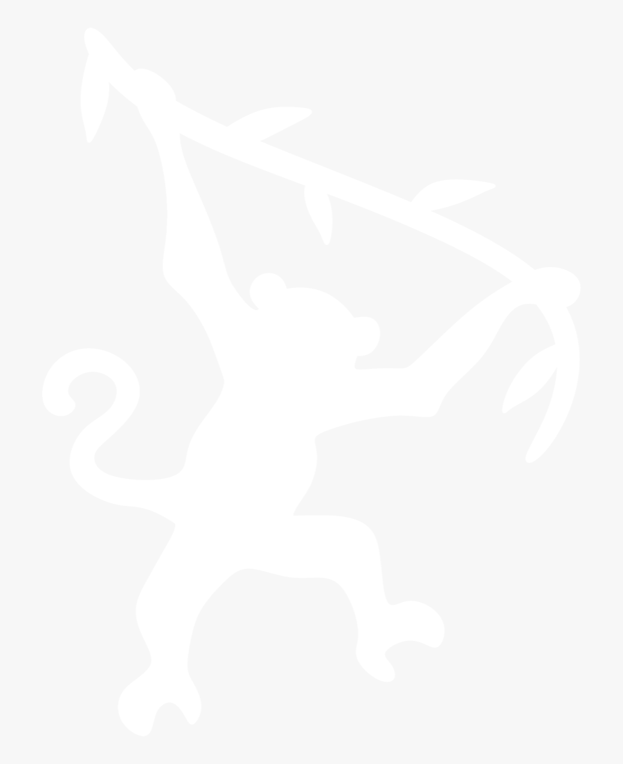 Swinging Monkey Silhouette At Getdrawings - Illustration, Transparent Clipart