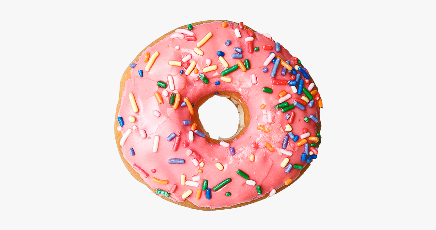 Clip Art Donut Sprinkles Background - Sprinkled Donut, Transparent Clipart