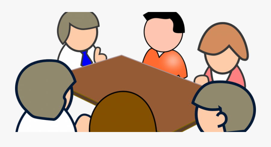 Cartoon Face To Face Meeting, Transparent Clipart