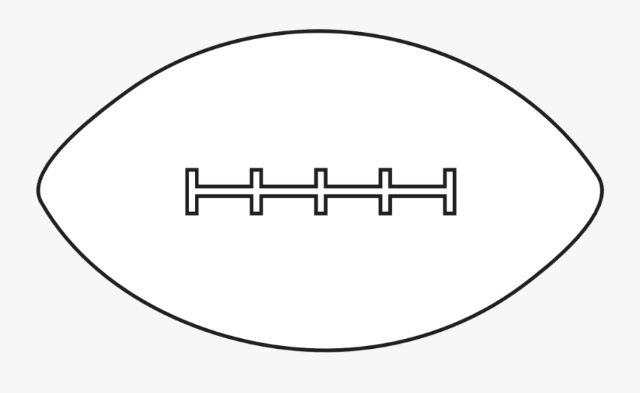 American Football Black White Line Art Hunky Dory Svg - Circle, Transparent Clipart