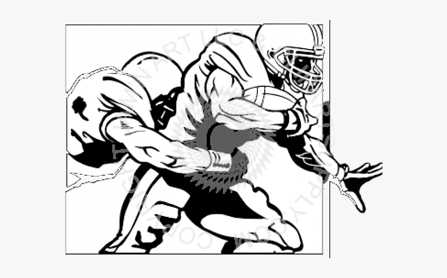 Football Laces Clipart Free Download Clip Art - Cartoon Football Players Tackling, Transparent Clipart