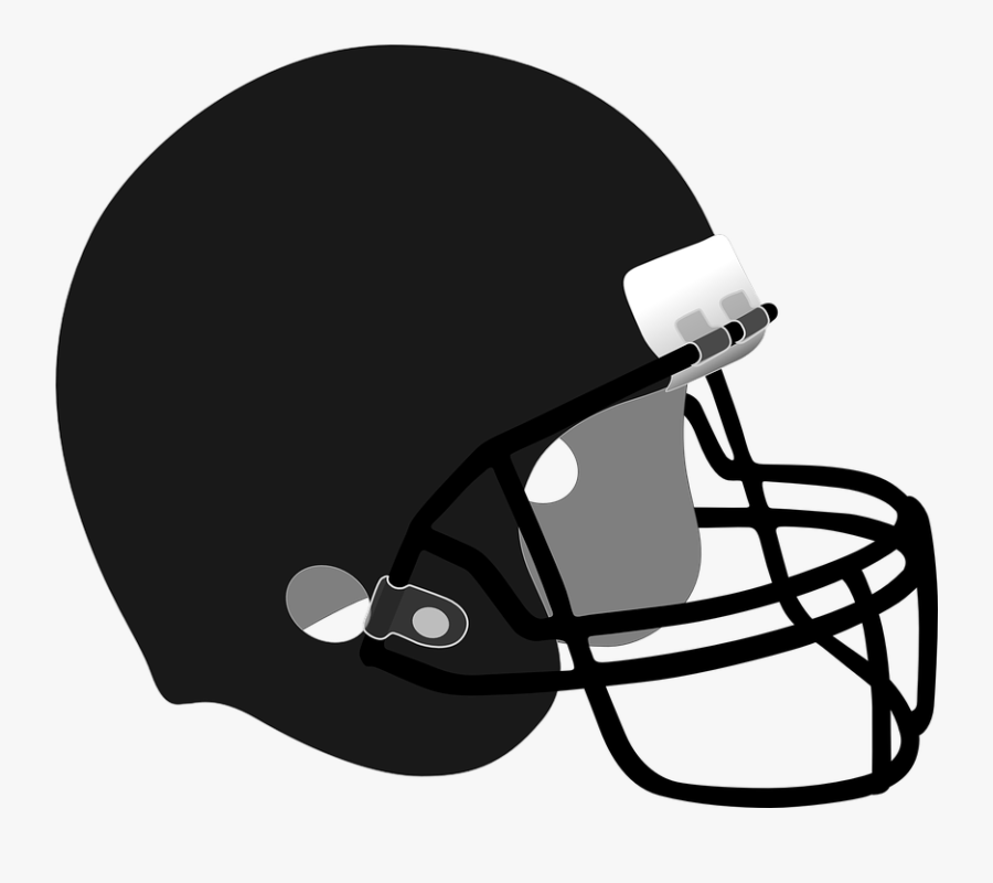 Black Clipart Football Helmet - Black Football Helmet Png, Transparent Clipart