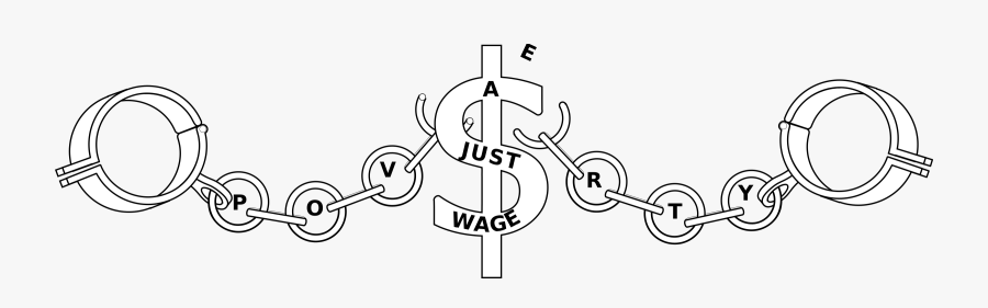 A Fair Wage Breaking Poverty Shackles Icons Png, Transparent Clipart