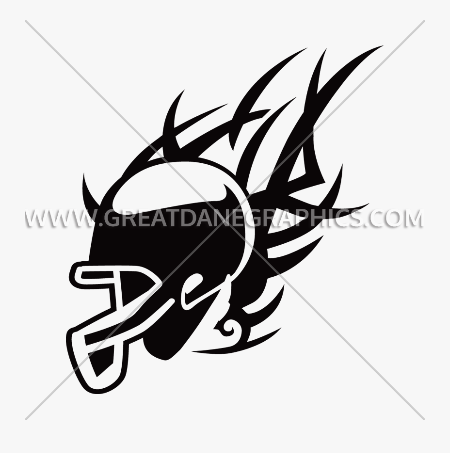 Football Clipart Vector Graphics - Football Helmet Png Tribal, Transparent Clipart
