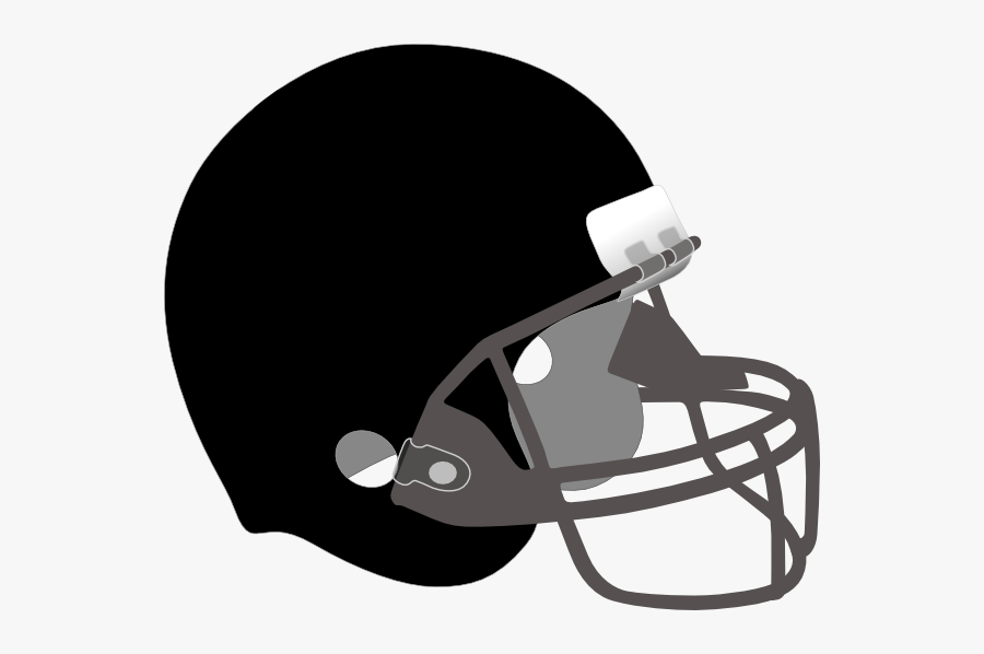 Black And Silver Helmet Clip Art At Clker - Black Football Helmet Png, Transparent Clipart