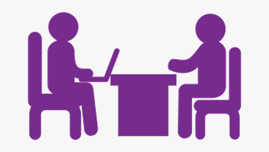 Two Person With Computer Icon, Transparent Clipart