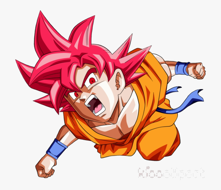 Dragon Ball Goku Super Saiyan God Clipart Vegeta Beerus - Goku Ssj God Hd, Transparent Clipart
