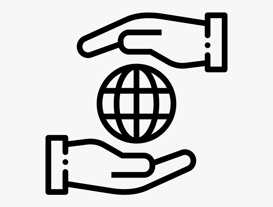 Laptop With Globe Icon, Transparent Clipart