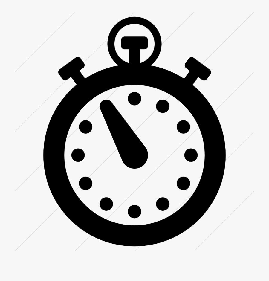 Stopwatch Icon Black - Clipart Alice In Wonderland Transparent, Transparent Clipart