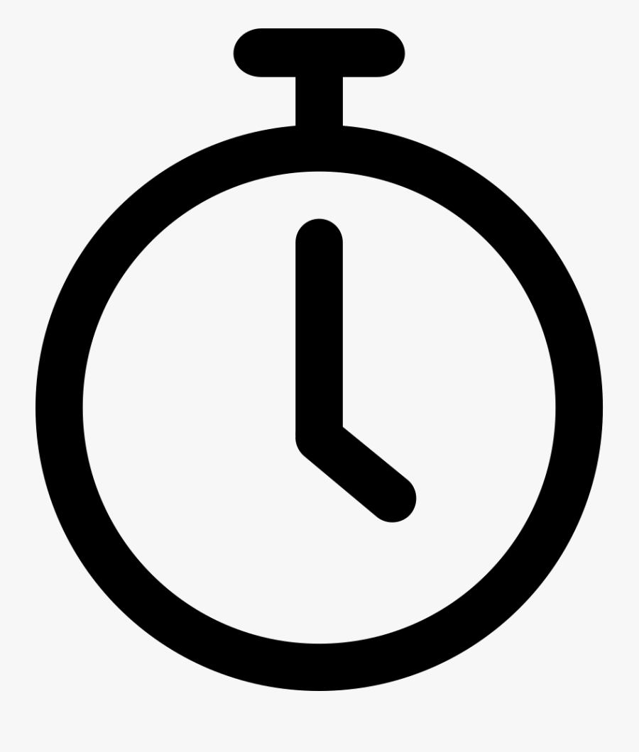 Transparent Stop Watch Clipart - Chronometer Icon Png, Transparent Clipart