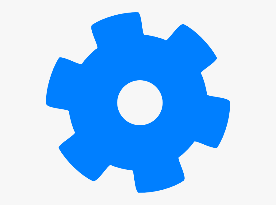 Blue Hi Png Maker - Blue Setting Icon Png, Transparent Clipart