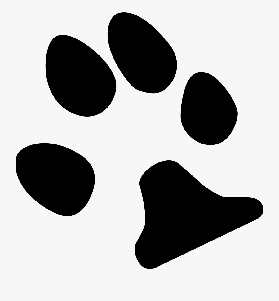 Actual Dog Footprint - Realistic Transparent Paw Prints, Transparent Clipart