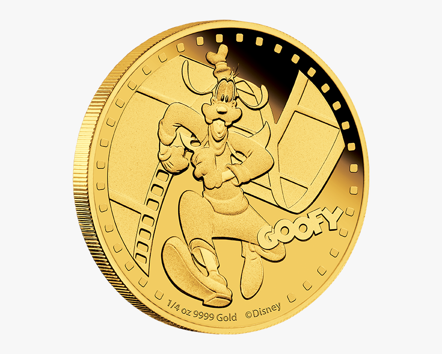 2014 1/4 Oz Gold Coin - Goofy Gold Coin, Transparent Clipart