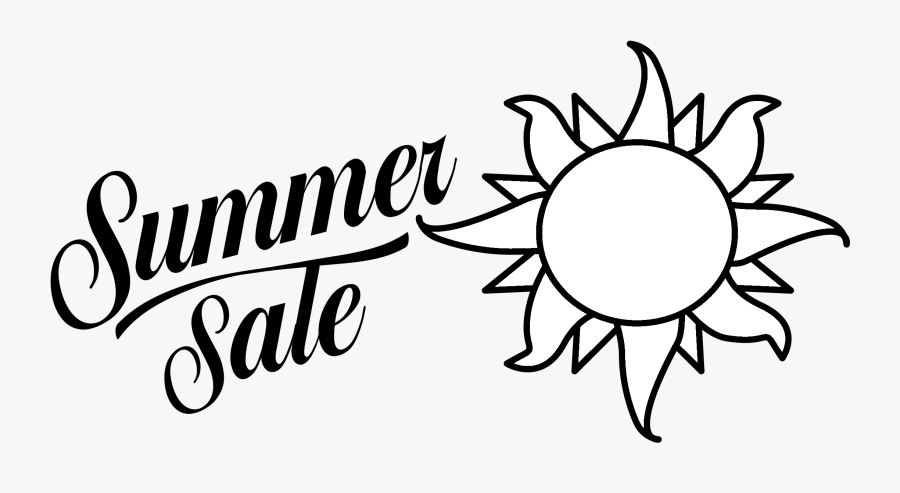Microsoft Summer Sale Logo Black And White - Summer Sale Free Clip Art, Transparent Clipart