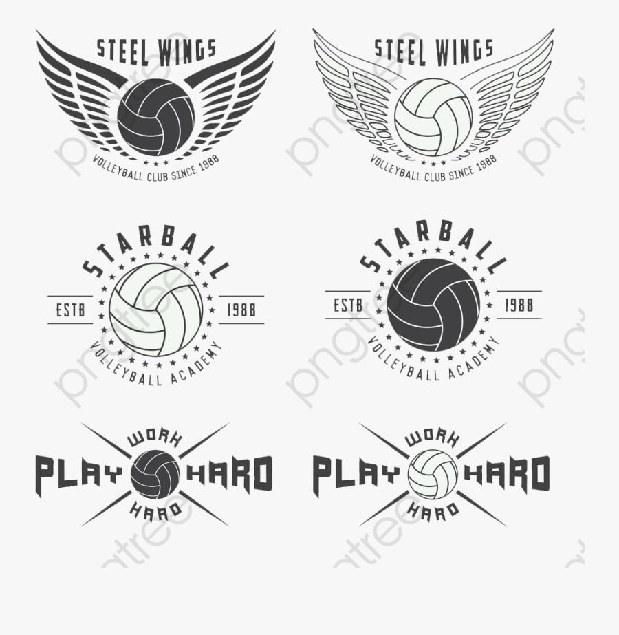 Wings Volleyball Logo Image, Volleyball Clipart, Logo - Volleyball Clipart For Logo, Transparent Clipart