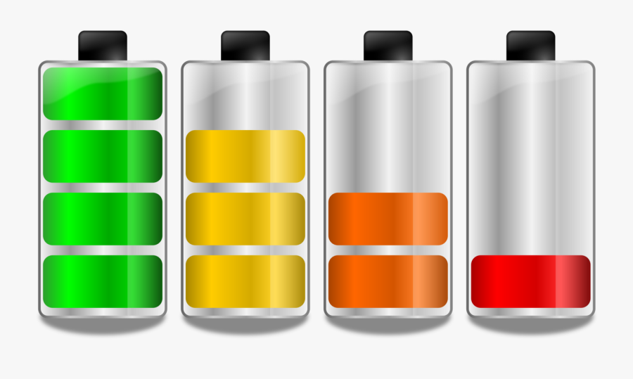Car Battery Clipart - Battery Levels, Transparent Clipart
