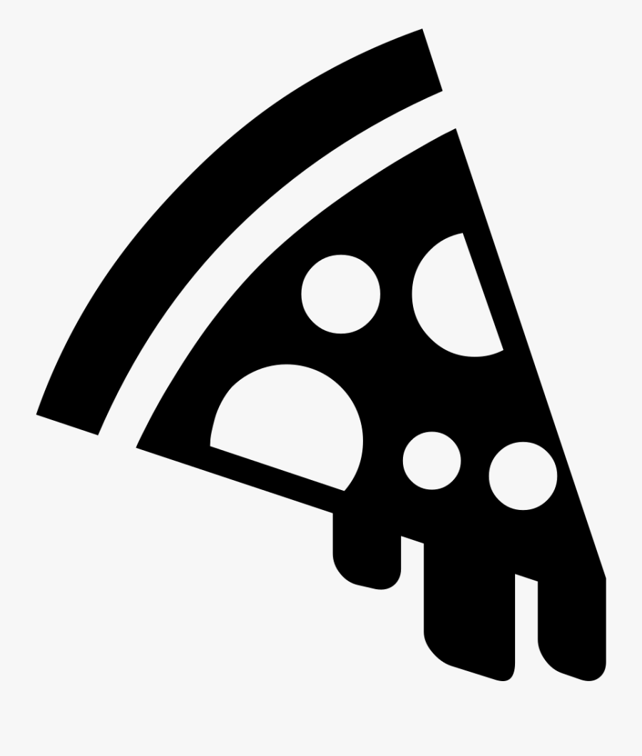 Black Icon Pizza Png - Pizza Clipart Png Black, Transparent Clipart