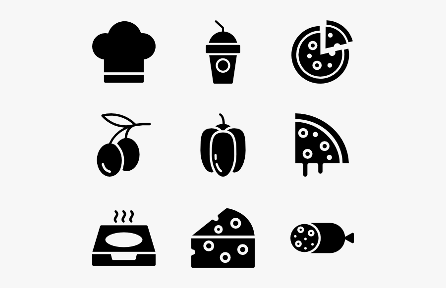 Pizza Icon Vector Png, Transparent Clipart