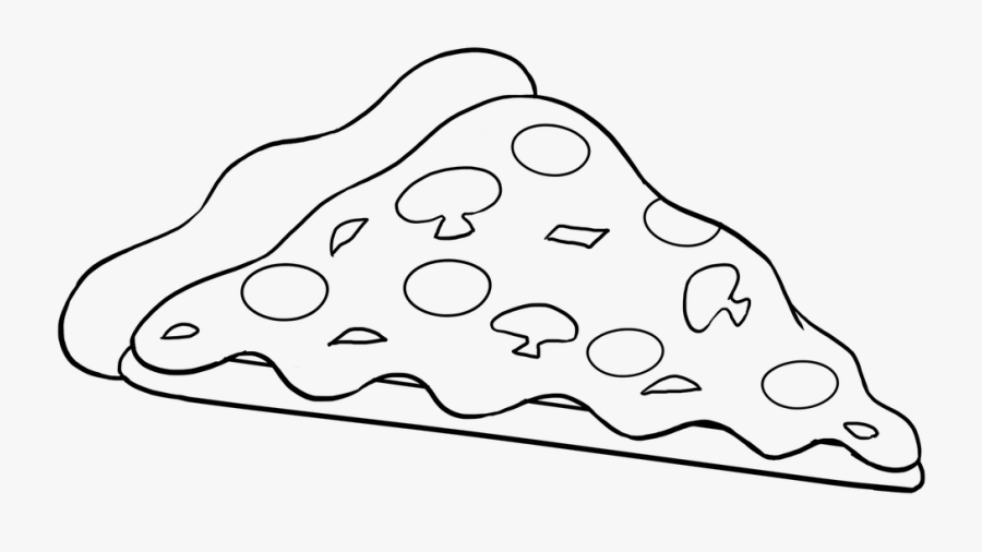 Pizza Png Draw, Transparent Clipart