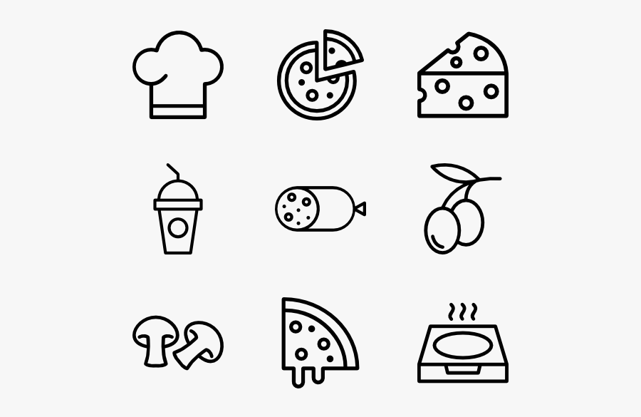 Pizza - Handicraft Icon, Transparent Clipart