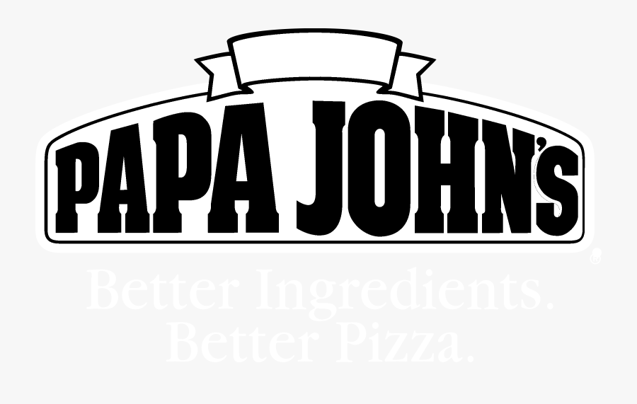 Papa John"s Pizza Logo Black And White - Papa Johns, Transparent Clipart