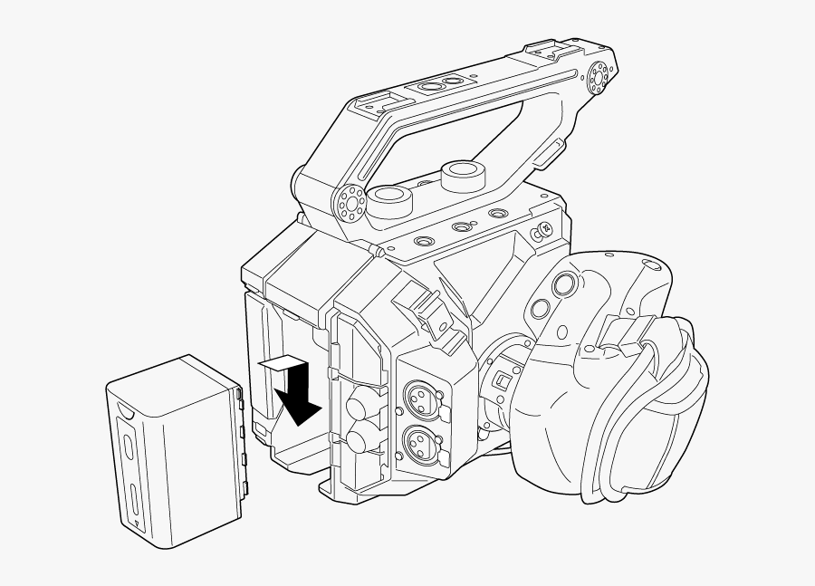 Body Battery Attach - Line Art, Transparent Clipart