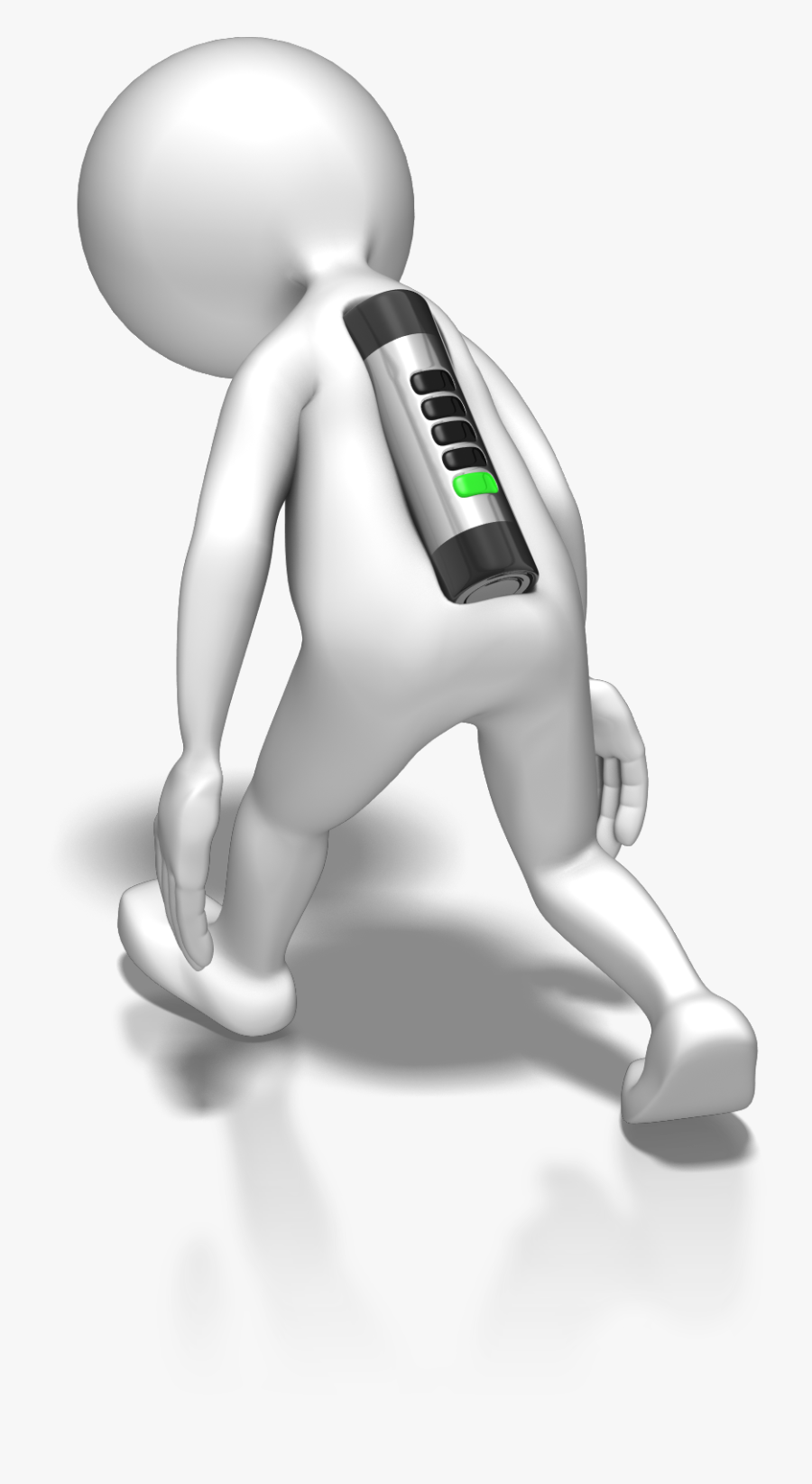 Stick Figure Low Battery 1600 Clr - Adam Grant Takers And Givers, Transparent Clipart