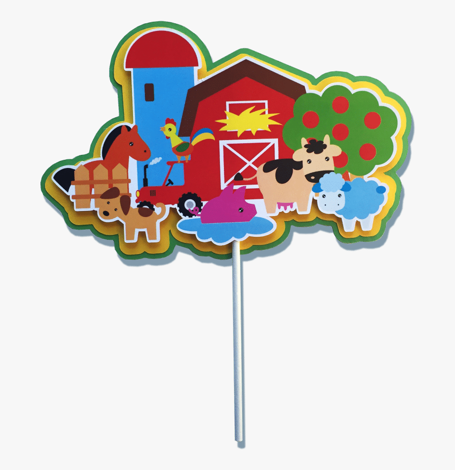 Clip Art Farm Wedding Cake Toppers - Centerpiece Ideas For A Farm Birthday Party, Transparent Clipart