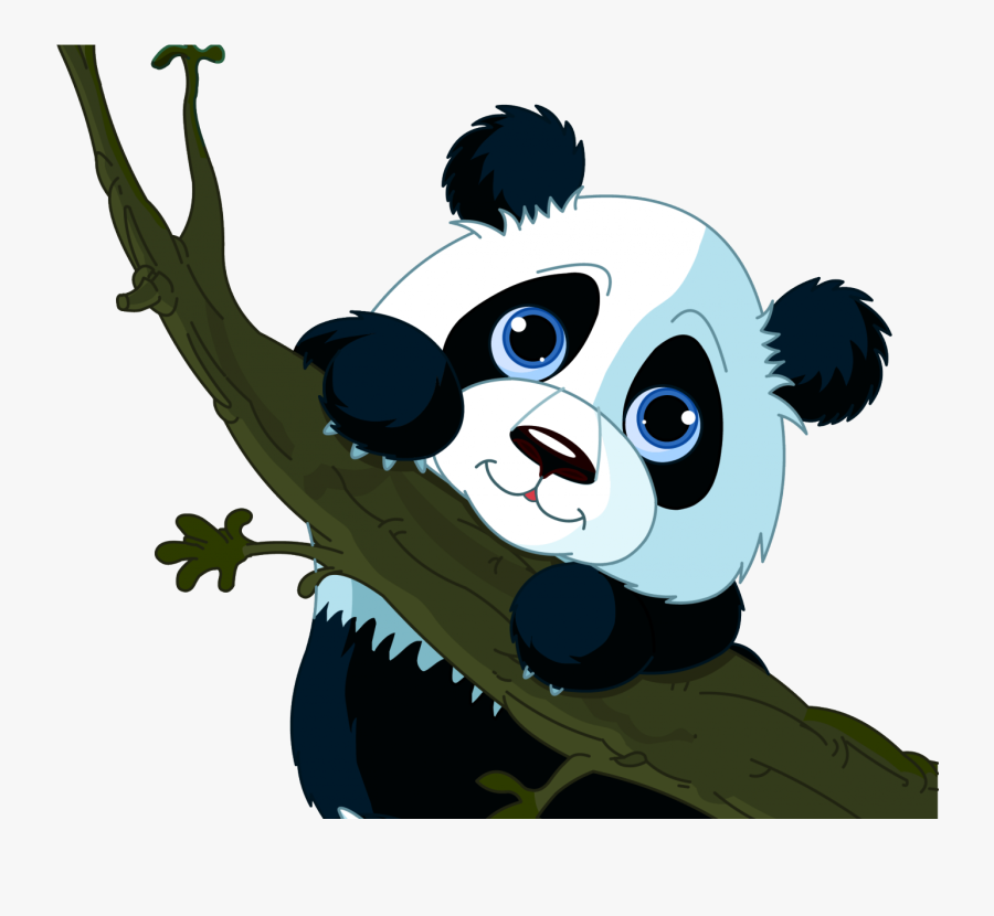 Baby Panda Bears Cartoon - Autocollant Bébé A Bord, Transparent Clipart