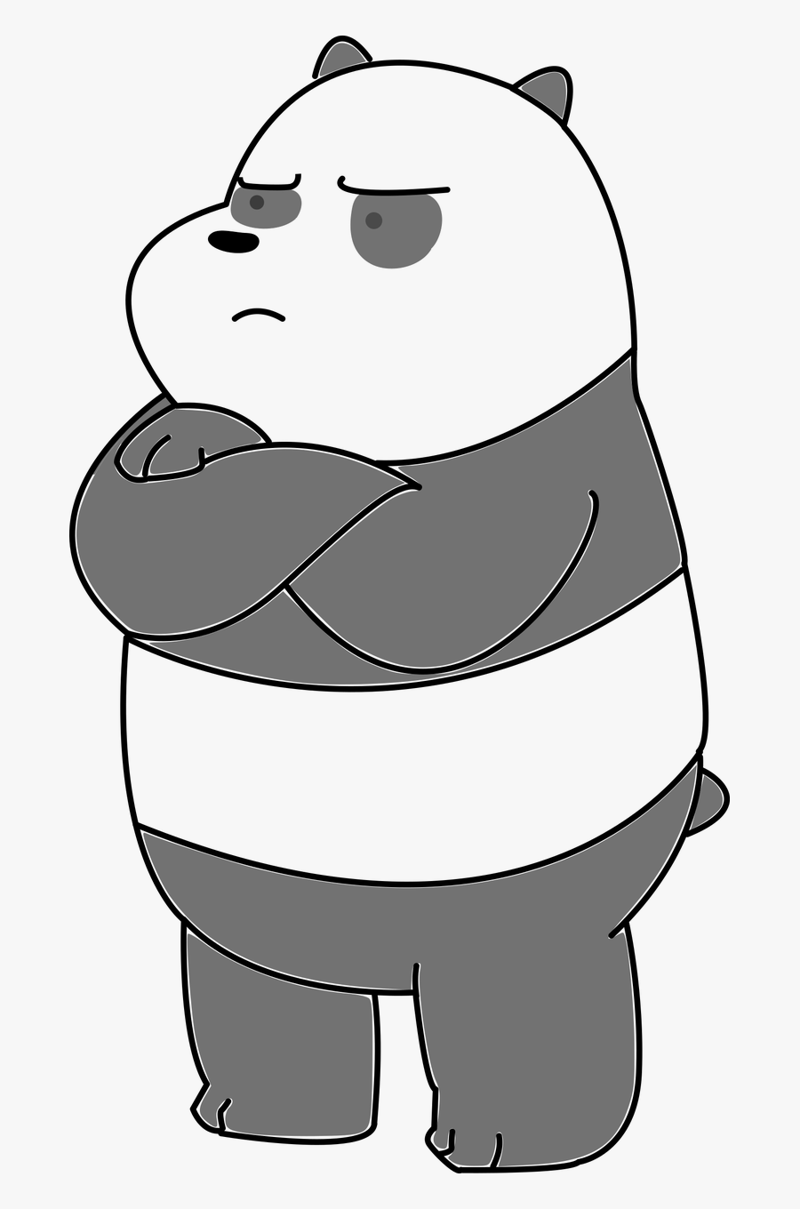 Panda Bear Animal Free Picture - Panda We Bare Bears Png, Transparent Clipart