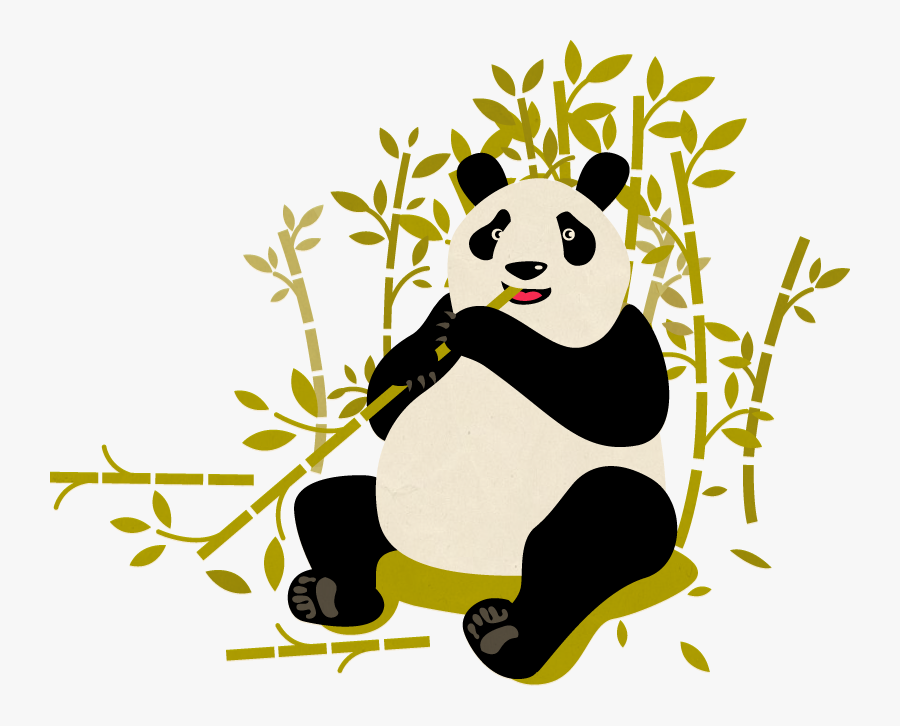 Panda Still - Cartoon, Transparent Clipart