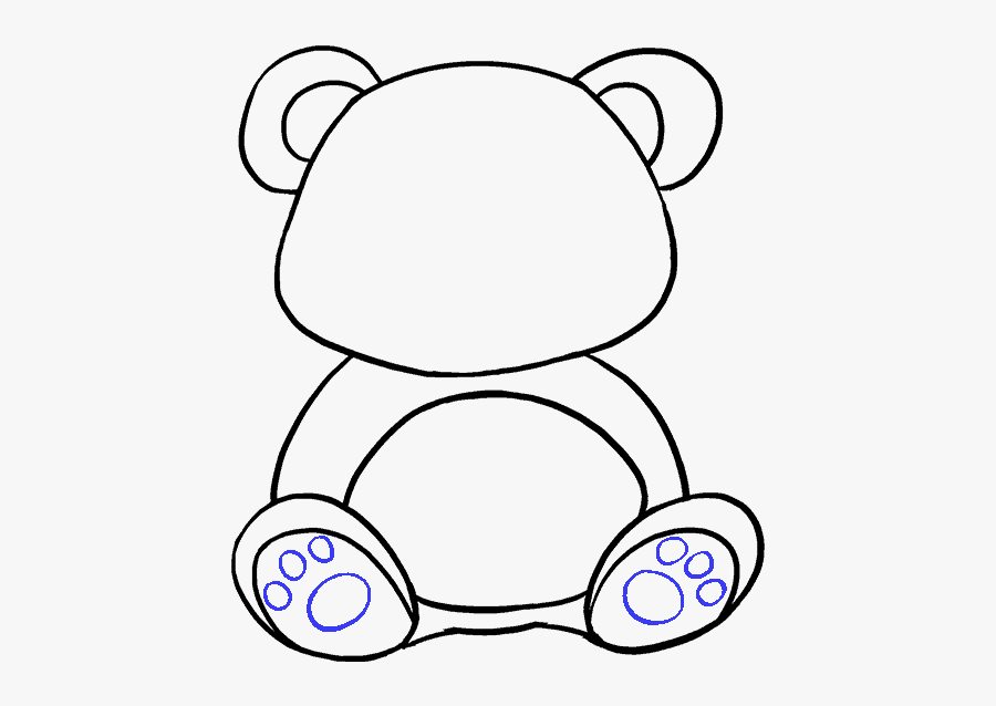How To Draw Cartoon Panda - Draw A Baby Panda, Transparent Clipart