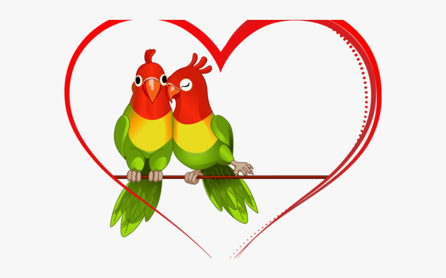 Love Birds Png Transparent Images - Clip Art Of Love Birds, Transparent Clipart