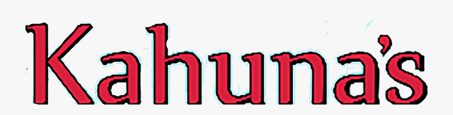 Kahunas Burgers And More Greenville Il Logo Kahunas - Kahunas Greenville Il, Transparent Clipart
