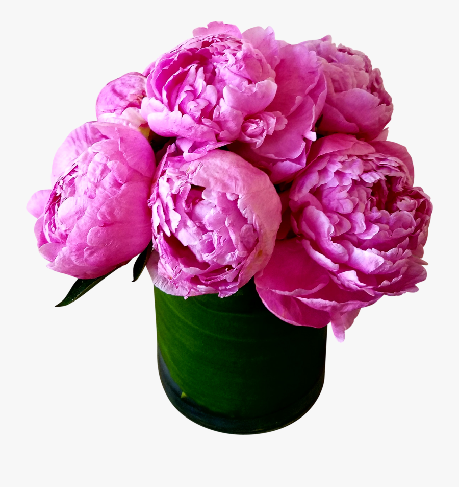 Flowers Peonies Happy Birthday - Bouquets Peony Flower Birthday, Transparent Clipart
