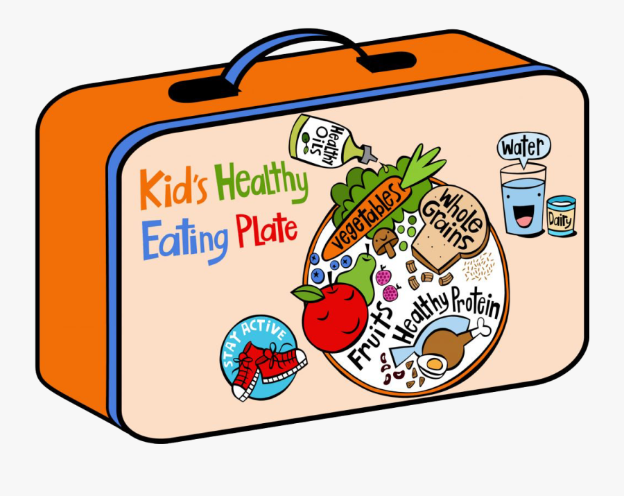 14 Cliparts For Free - Kids Healthy Eating Plate, Transparent Clipart