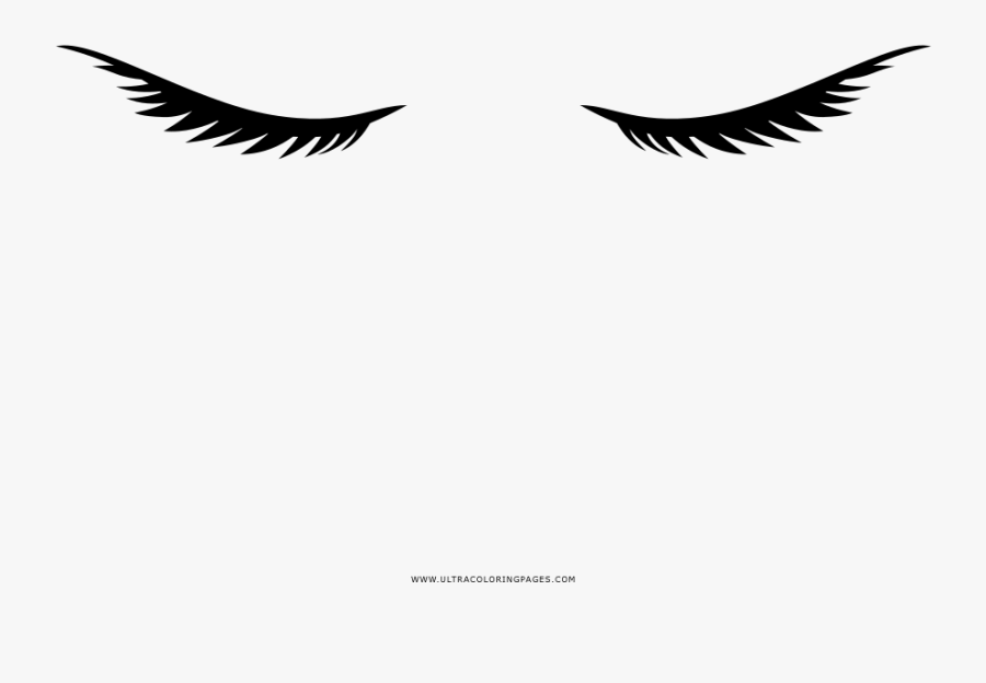 Eyelashes Coloring Page - Illustration, Transparent Clipart