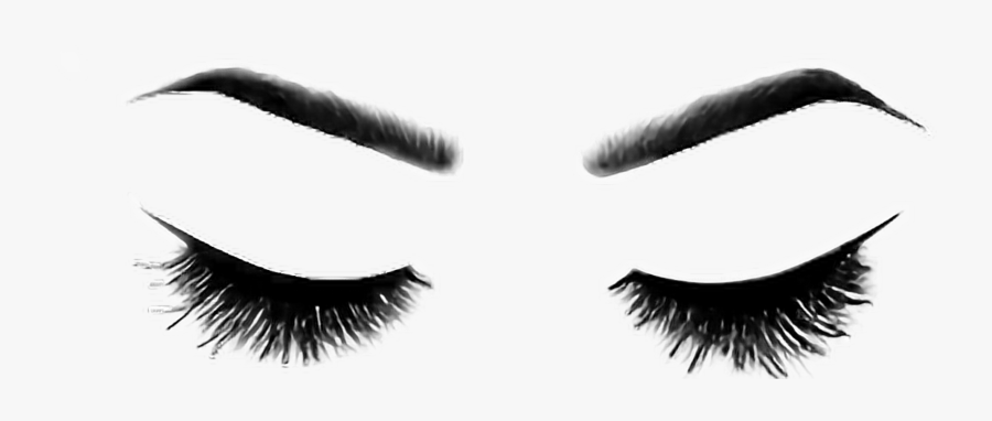 Eye Lashes Clip Art Transparent - Brows And Lashes Png, Transparent Clipart