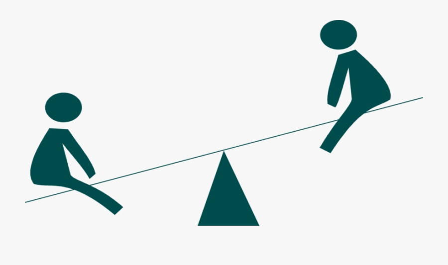 Clip Art See Saw Balance - Power Balance On See Saw, Transparent Clipart