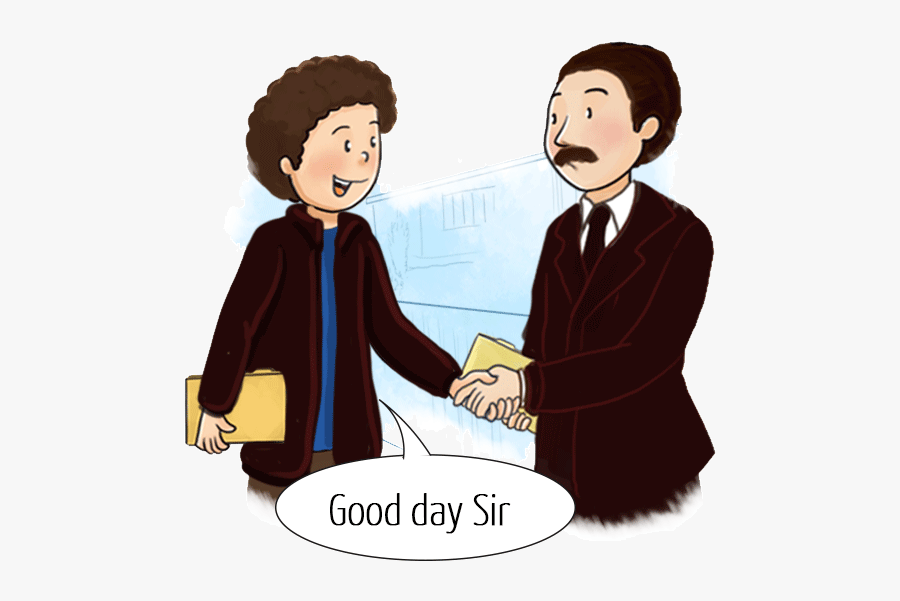 Hello And Good Bye - Cartoon, Transparent Clipart