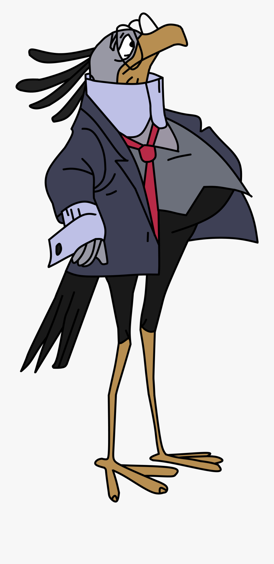 The Secretary Bird - Bedknobs And Broomsticks Bird, Transparent Clipart