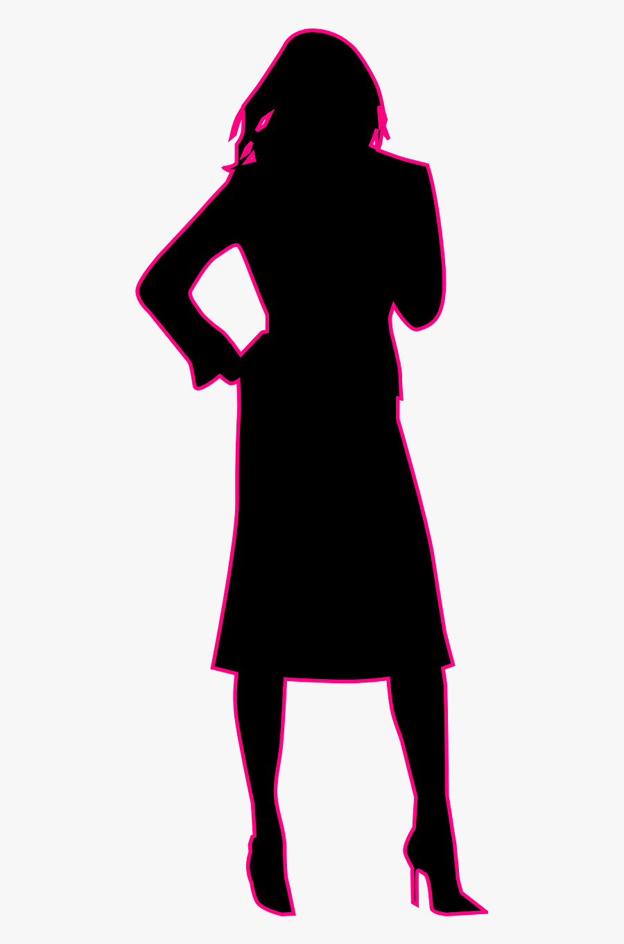 Woman Business Assistant Free Picture - Woman Silhouette Transparent Background, Transparent Clipart