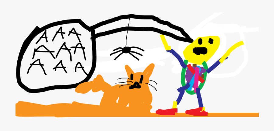 When I Woke Up, I Went Downstairs And Saw A Spider, Transparent Clipart