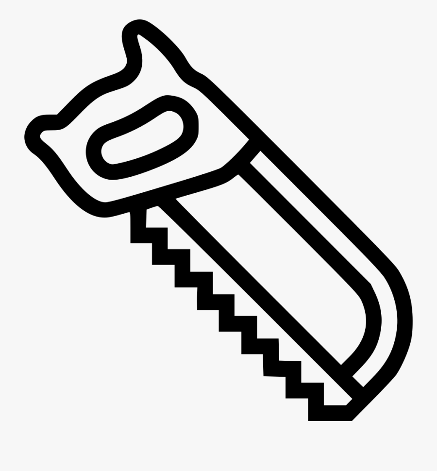Hacksaw Saw - Saw Clipart Black And White, Transparent Clipart